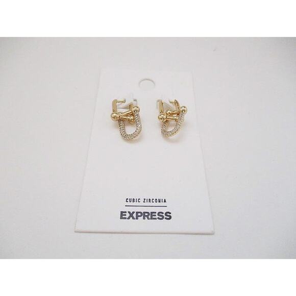 2053NIP Express Elegant 925 Sterling Silver Linked LongChain Drop Cubic Zirconia - Picture 1 of 2